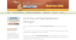 Desktop Screenshot of debtsettlementmichigan.net